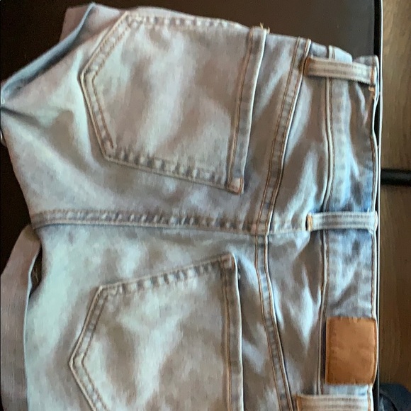 aero pastel distressed jean shorts high waisted - Picture 2 of 6